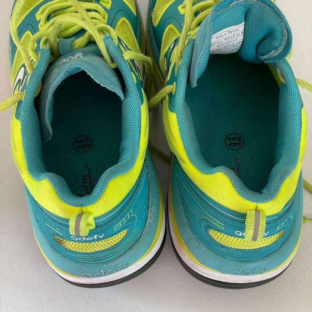gdefy by Gravity Defyer Womens 9.5 Ion Athletic Shoes Comfortable Neon Colorful - Picture 9 of 14